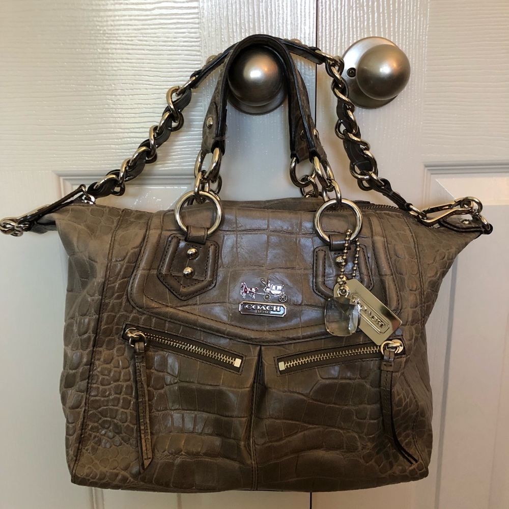 🌸Coach croc purse - moving sale